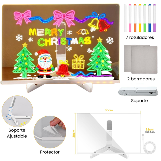 Pizarra de dibujo LED luminoso